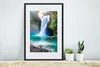 MuchoWow® Gerahmtes Poster Wasserfall - Steine - Landschaft Produktbild-Vorschau 4