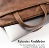 Accezz Borsa per laptop in pelle da 16 pollici - Cognac Anteprima dell’immagine prodotto 2
