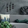 Lampa wisząca BAMBOO czarno-srebrna 1xGU10x10W metal Podgląd zdjęcia produktu 5