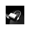 Ugreen Video prevodník USB typu C - HDMI / VGA biely Náhľad obrázku produktu 2