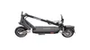 A side view of a black electric scooter against a white background. Produktbild-Vorschau