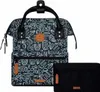 A backpack and a pouch are displayed against a white background. Produktbild-Vorschau