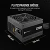 CORSAIR Netzteil 550W CX550 12cm Lüfter (80+Bronze) Náhľad obrázku produktu 10