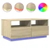 Konferenční stolek s LED světly Sonoma dub 90x49x40 cm Náhled obrázku produktu 1