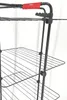A close-up view of a black Vileda drying rack with a red handle. Produktbild-Vorschau