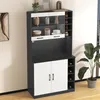 Flieks Küche Hochschränke Küchenbuffet mit LED, Produktbild-Vorschau 3