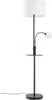 Lindby Stehlampe Aovan, schwarz, Ablage, USB-Anschluss Produktbild-Vorschau 4