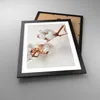 Gerahmtes Poster - Schwarzer Rahmen - Baumwolle Makro Zweig Produktbild-Vorschau 3