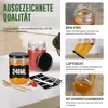 UISEBRT zestaw 12 słoików na dżem z czarną pokrywką - 240 Podgląd zdjęcia produktu 4