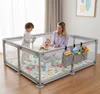 Laufstall Baby 120x180cm, Laufgitter Baby mit Matratze und Produktbild-Vorschau 2