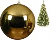Bruchfeste Outdoor XXL Weihnachtskugel Goldfarben Ø 25 cm Produktbild-Vorschau 3