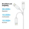 USB-A Ladegerät mit 2m iPhone Lightning Ladekabel – Produktbild-Vorschau 4