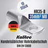 10 Stück Kalitec HR35-8 Handelsübliche Rohrkabelschuhe Produktbild-Vorschau 3