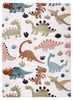 Tapis FUN Dino pour enfants Dinosaures crème multicolore Voir les images du produit 2