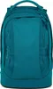 A teal satch backpack is shown from the front against a white background. Produktbild-Vorschau