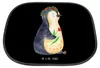 Mr. & Mrs. Panda Auto Sonnenblende Pinguin Blumen - Schwarz Produktbild-Vorschau 4