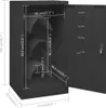 vidaXL Sedlová skříň Antracit 53x53x105 cm Ocel Náhled obrázku produktu 7