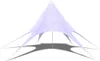 A white star-shaped tent or pavilion with multiple legs extending outwards. Anteprima dell’immagine prodotto
