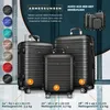 tillvex® Reisekoffer Set 3 tlg. Grau Koffer Hartschale Produktbild-Vorschau 5