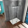 Duschkabine Schiebetür 120cm(Tür)x80cm(Seitenwand)xH.195cm Produktbild-Vorschau 3