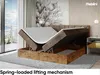 MEBLINI Boxspringbett mit Bettkasten - Gepolstert Produktbild-Vorschau 4