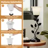 COSTWAY Blume Tischlampe Vintage, Nachttischlampe mit Produktbild-Vorschau 7
