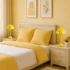 Lampe de table Alpinaluz SHIMO jaune en métal, lampe de Voir les images du produit 6