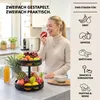 eluno Obstetagere, Brotkorb rund 2-stöckig, Obstschale, Produktbild-Vorschau 2
