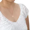 MATERIA Damen Gold Ketten-Anhänger Pfote Silber 925 Produktbild-Vorschau 2