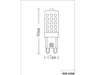 TRIO Trio G9 led-lamppu, 3000 K, 300 lm, 2 kpl pakkaus, Produktbild-Vorschau 2