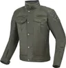 Bogotto Barton wasserdichte Motorrad Wachsjacke, oliv, S Produktbild-Vorschau 1