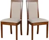 Two dining chairs are shown against a white background. Voir les images du produit