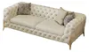 Wohnzimmer Set Design Chesterfield Sofagarnitur Leder Sitz Produktbild-Vorschau 2