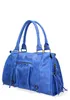 Elara Damen-Schultertasche aus echtem Wildleder Blau  Italy Produktbild-Vorschau 3
