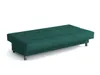 A green sofa bed is shown against a white background. Náhľad obrázku produktu