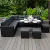 Sitzgruppe Lounge Gartenmöbel Sitzecke Rattan Polyrattan Produktbild-Vorschau 10