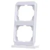 A white plastic frame for electrical outlets, shown standing upright against a white background. Náhled obrázku produktu