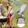 (Grau) Outdoor-Campingstuhl mit hoher Rückenlehne Produktbild-Vorschau 8