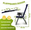 KESSER® 2er Set Gartenstuhl Hochlehner Alu Klappstuhl Produktbild-Vorschau 7