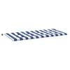 vidaXL Gartenbank-Auflage Blau&Weiß Gestreift 120x50x3 Produktbild-Vorschau 3