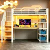 Flieks Etagenbett 90x200cm mit Led, Hochbett mit Produktbild-Vorschau 4