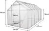Serre jardin polycarbonate 370 x 190 x 195 cm "Basilic" - Voir les images du produit 4