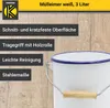 KARL KRÜGER cestino 3l con coperchio smaltato bianco Anteprima dell’immagine prodotto 4
