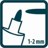 Pica Permanentmarker INSTANT white, Rundspitze 1-2mm Produktbild-Vorschau 7