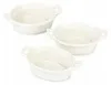 Three white ceramic ramekins arranged on a white background. Náhled obrázku produktu