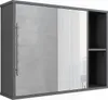 Badspiegelschrank Vicco Leano Anthrazit/Bergeiche 80 x 60 Produktbild-Vorschau 1