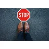 Exacompta Hinweisschild Stop PVC selbstklebend rutschfest Produktbild-Vorschau 2