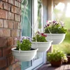 Blumenampel 3er Set 25 cm Durchmesser Farbe Weiß Produktbild-Vorschau 6