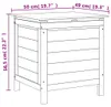 vidaXL Záhradná truhlica 50x49x56,5 cm z masívneho Náhľad obrázku produktu 8