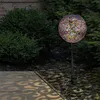 LED Solarleuchte, Kugel silber, orientalisch, D 18,5 cm Produktbild-Vorschau 8